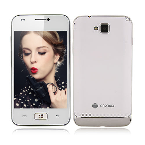 i8750 Smartphone Android 2.3 OS SC6820 1.0GHz 4.0 Inch 2.0MP Camera- White - Click Image to Close
