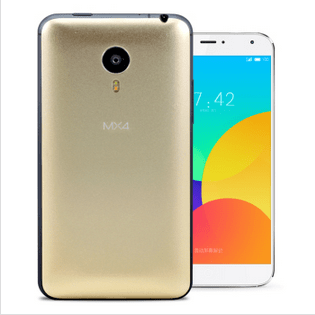 MEIZU MX4 Smartphone 4G MTK6595 5.36inch Gorilla Glass Screen 2GB 32GB Flyme 4.0 Golden