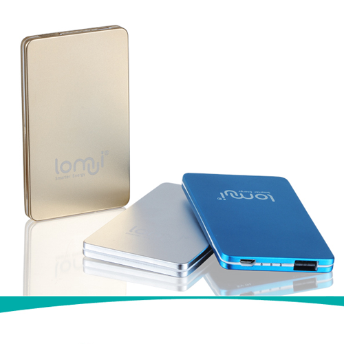 Lomui L301 3000mAh Ultra-thin Power Bank for Smartphones Tablet PC PSP